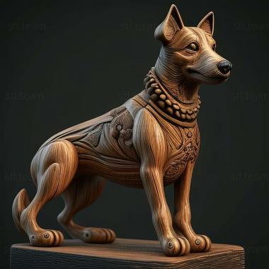 3D model Falen dog (STL)